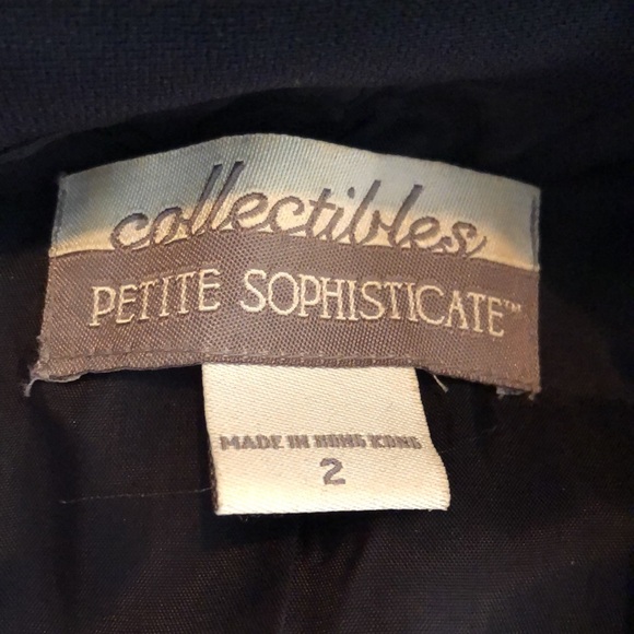 Vintage Petite Sophisticate Classic Blue Blazer Size 2 - Picture 7 of 9
